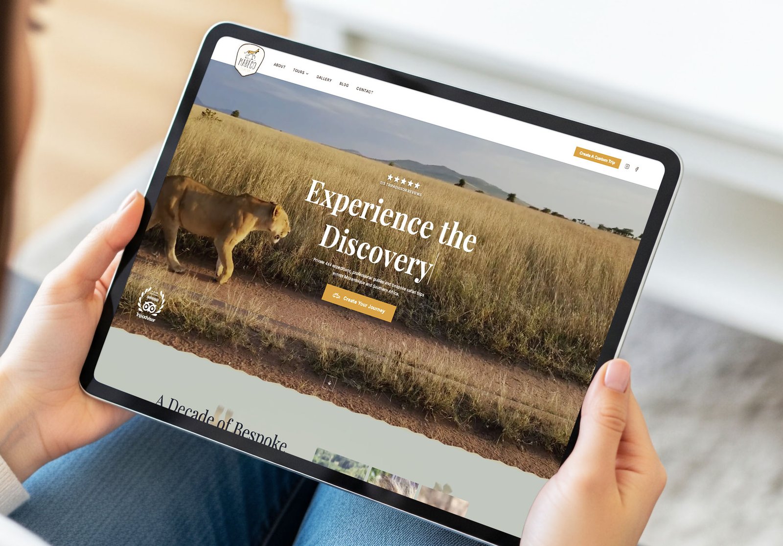 Mabeco Tours website